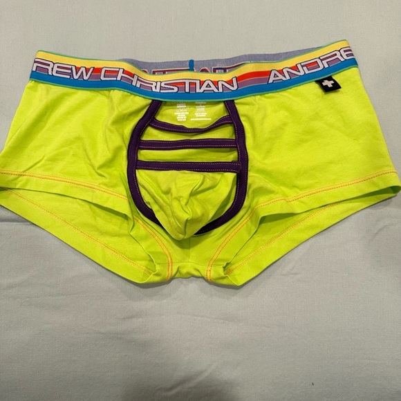 Andrew Christian boxer briefs peek a boo open front - Picture 1 of 2